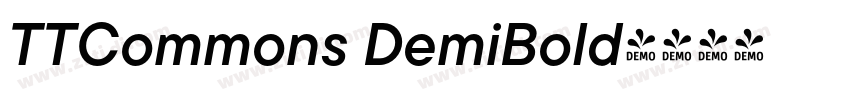 TTCommons DemiBold字体转换